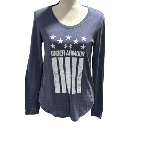Under Armour Women's Graphic Long Sleeve Tee - Blue - Picture 1 of 7